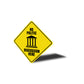 No Politic Zone Caution Sign