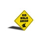 Kid Ninja Ahead Sign