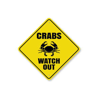 Crabs Watch Out Sign