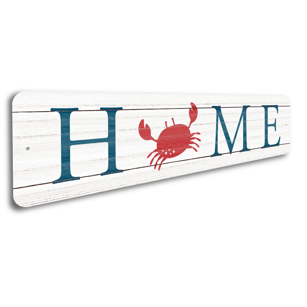 Home Beach Crab Sign