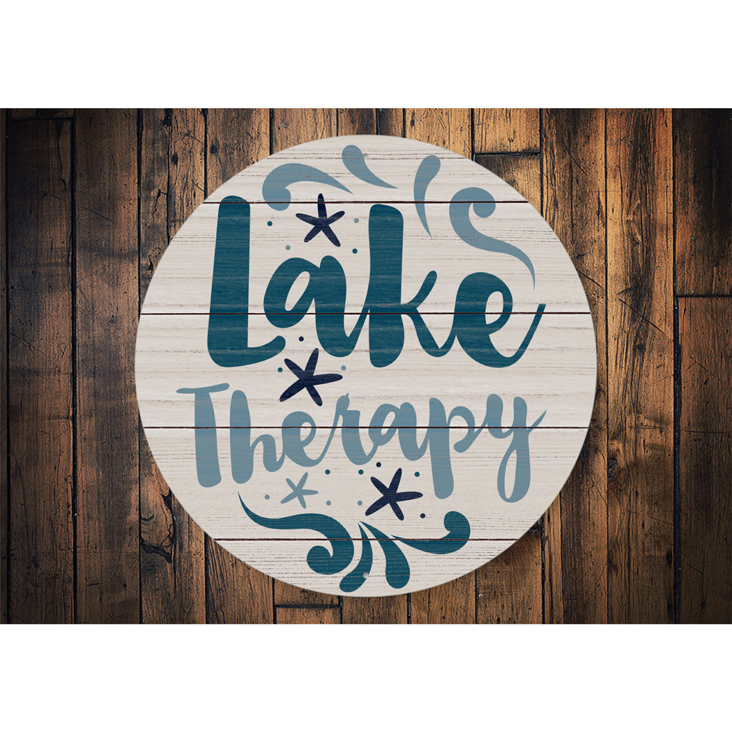 Lake Therapy Sign