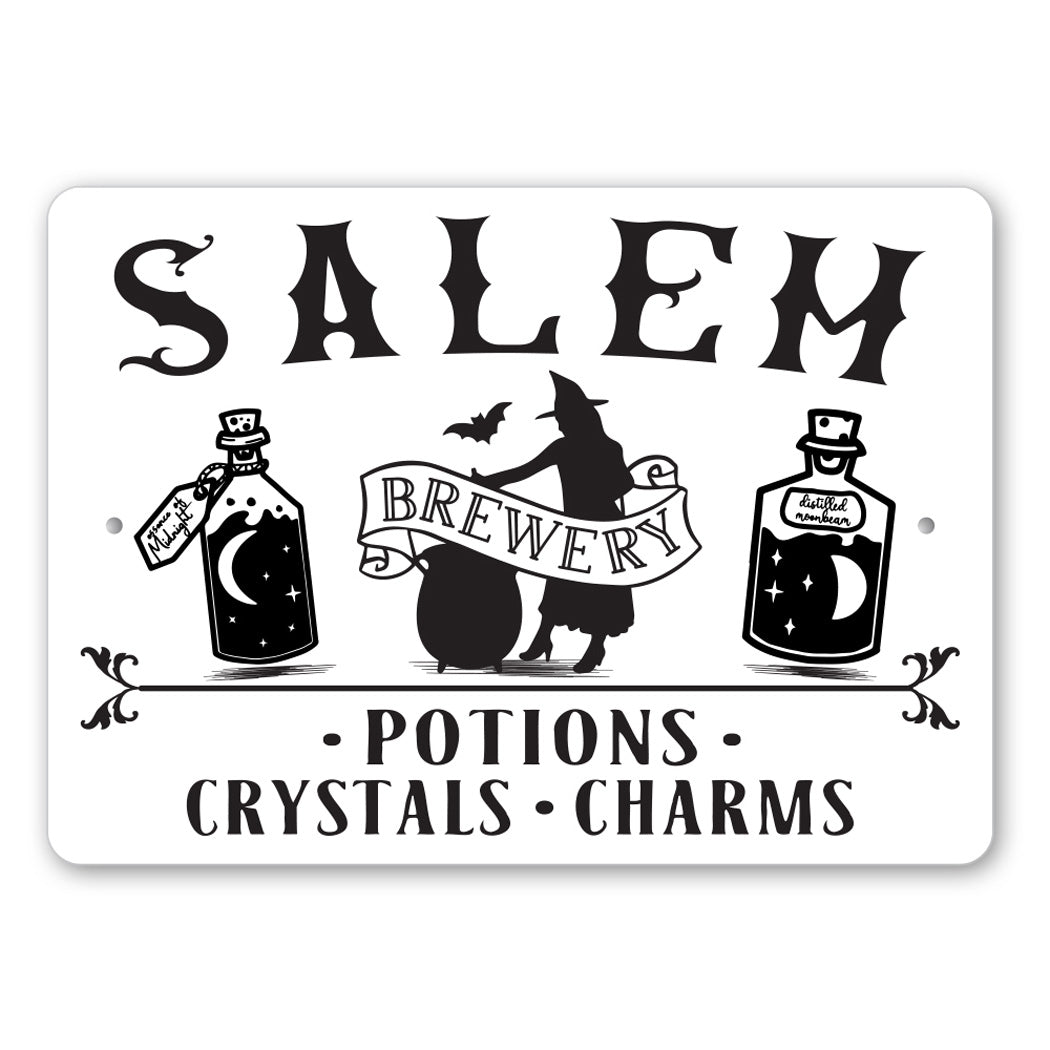 Potions Crystals And Charms Sold Here Sign