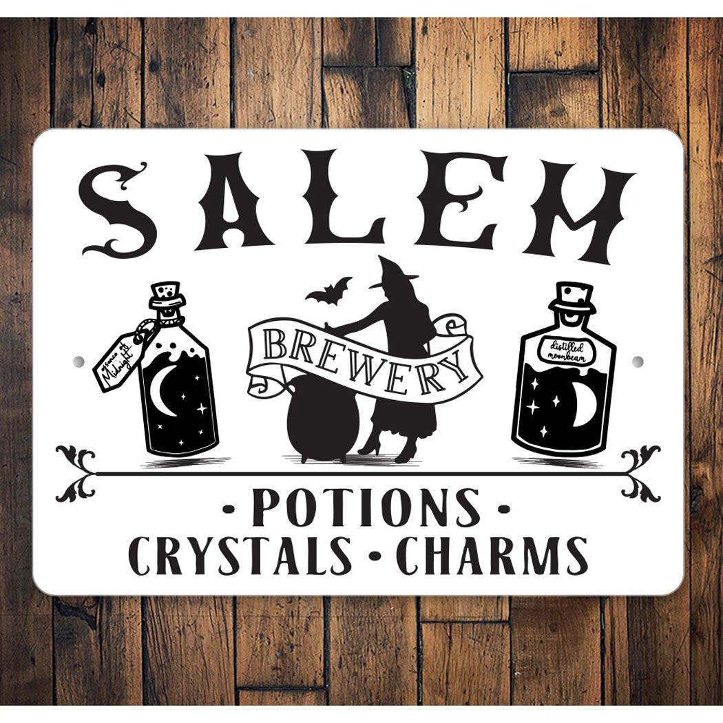 Potions Crystals And Charms Sold Here Sign