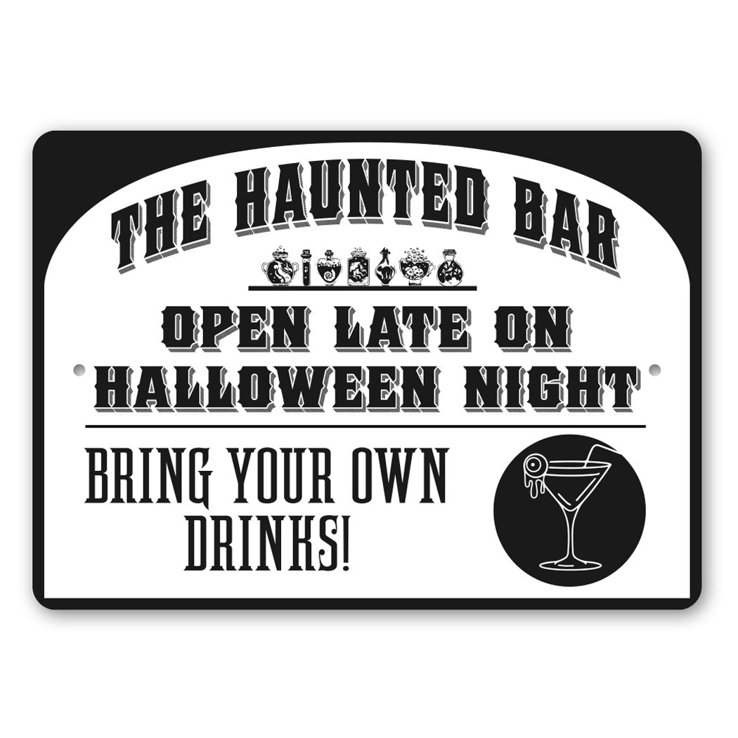 The Haunted Bar Sign