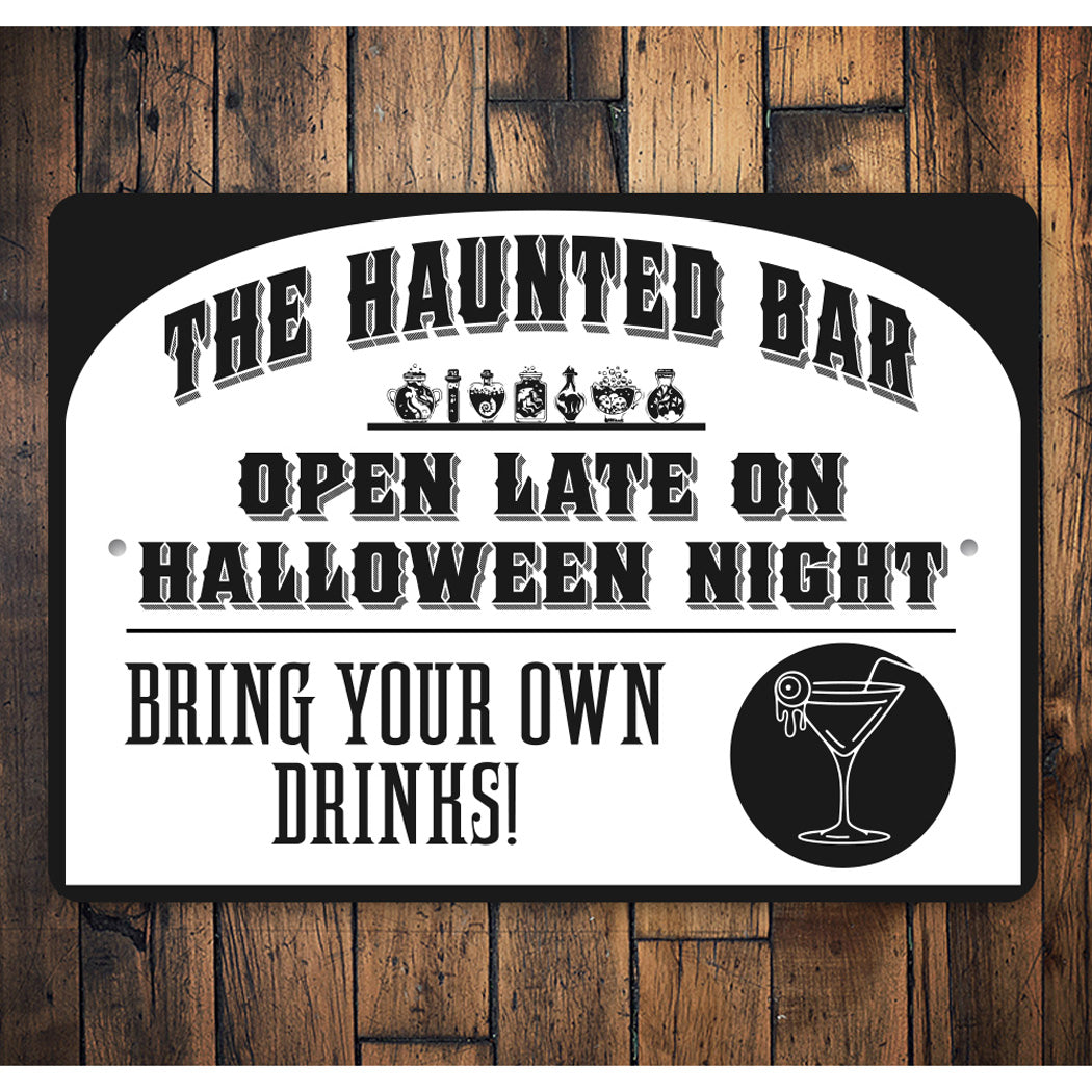 The Haunted Bar Sign