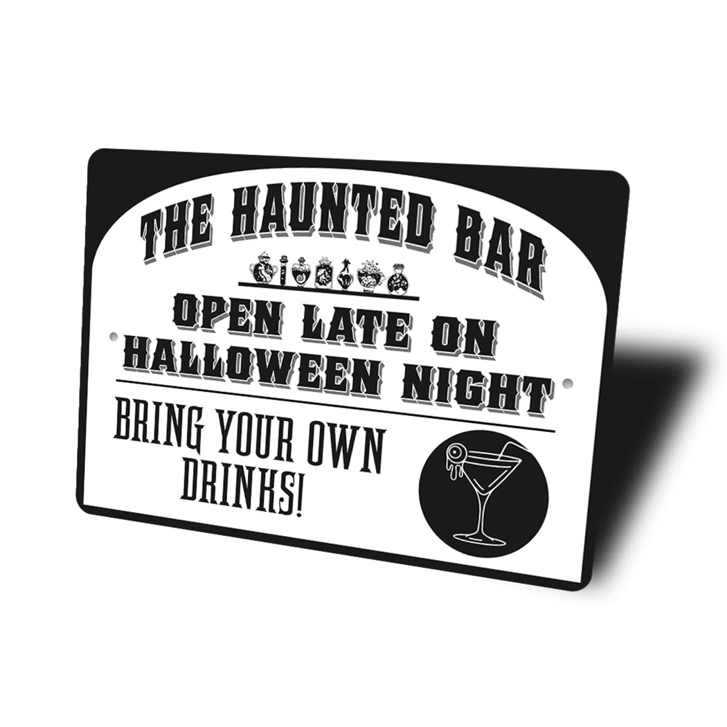 The Haunted Bar Sign