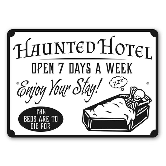 Haunted Hotel Sign