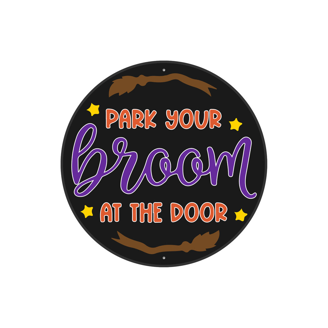 Park Broom At The Door Sign