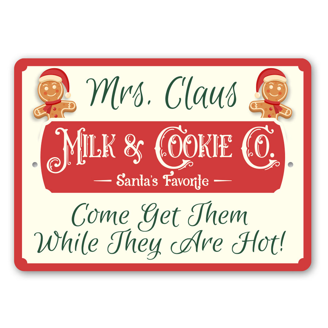 Custom Milk And Cookie Co Sign