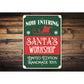 Dads Holiday Workshop Sign
