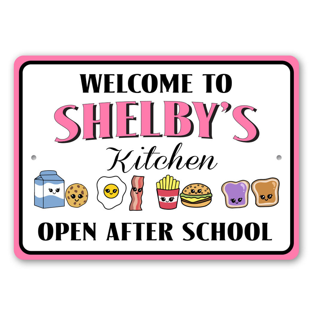 Custom Kid Room Kitchen Sign