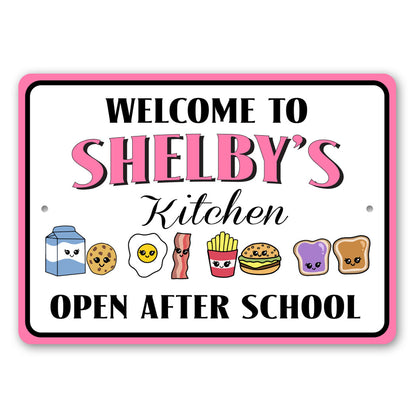 Custom Kid Room Kitchen Sign