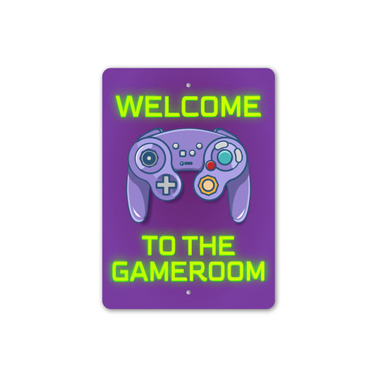 Welcome To The Gameroom Sign