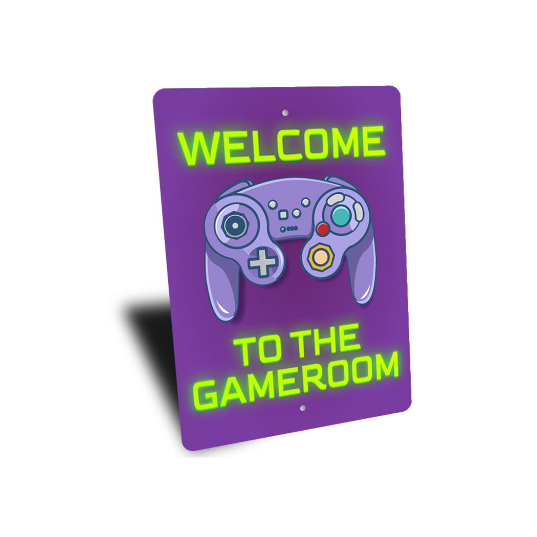 Welcome To The Gameroom Sign