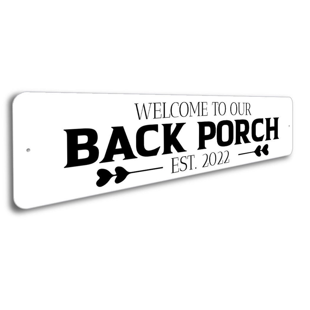 Welcome Back Porch Sign