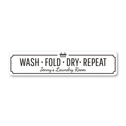 Wash Fold Dry Repeat Sign