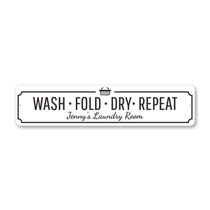 Wash Fold Dry Repeat Sign