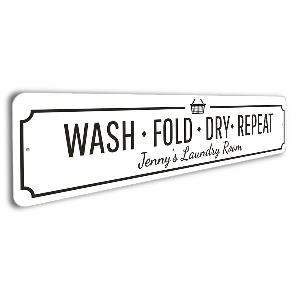 Wash Fold Dry Repeat Sign