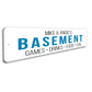Custom Basement Entrance Sign
