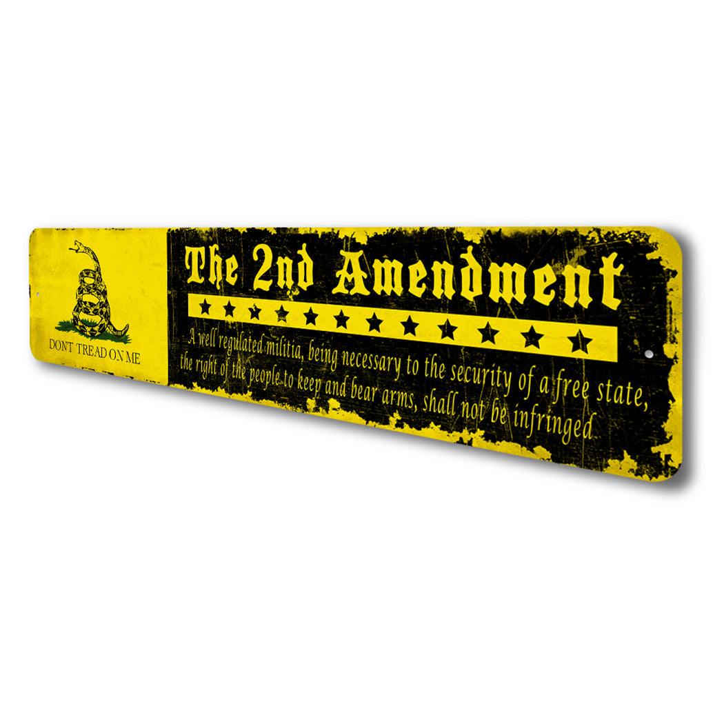 2nd Amendment Vintage Sign