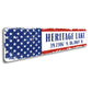 American Location Lat Long Sign