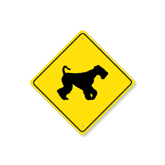 Airedale Terrier Dog Diamond Sign