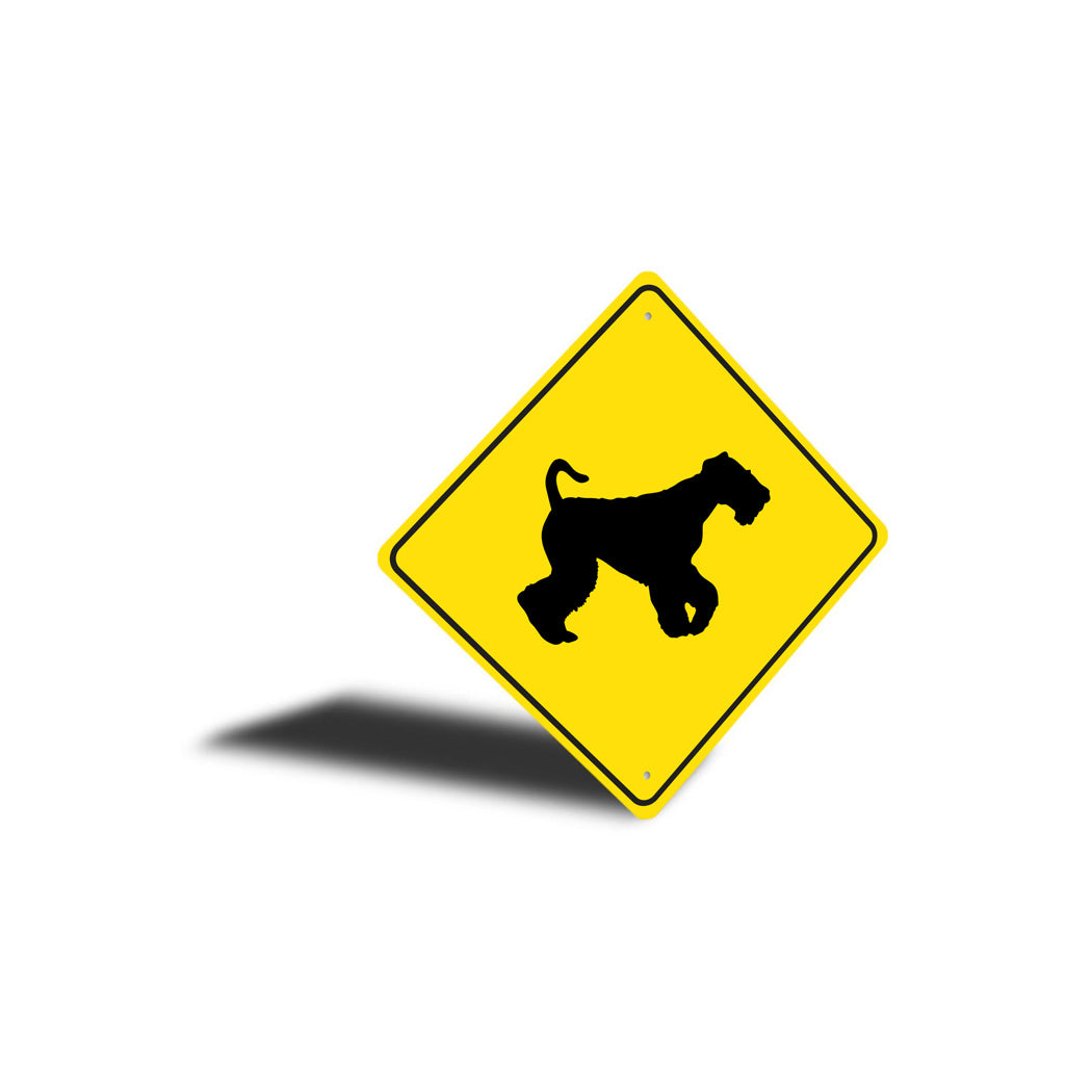 Airedale Terrier Dog Diamond Sign