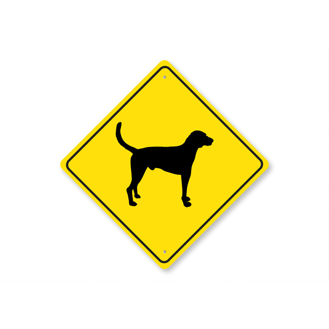 American Foxhound Dog Diamond Sign