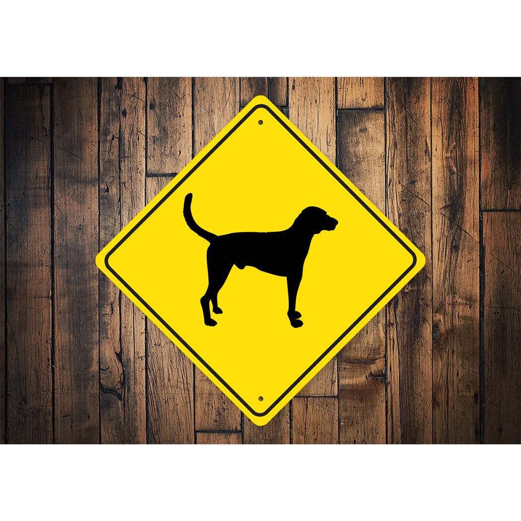 American Foxhound Dog Diamond Sign