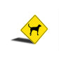 American Foxhound Dog Diamond Sign