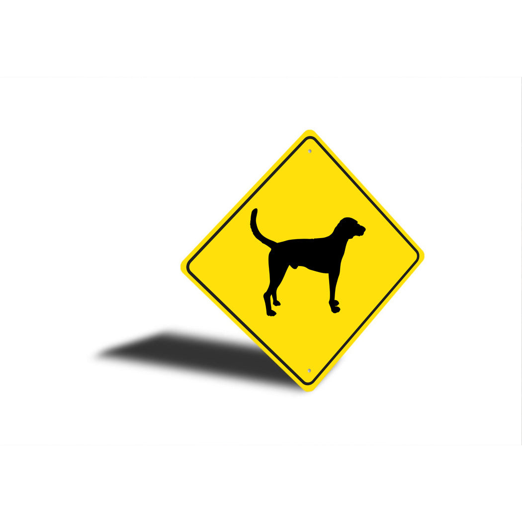 American Foxhound Dog Diamond Sign