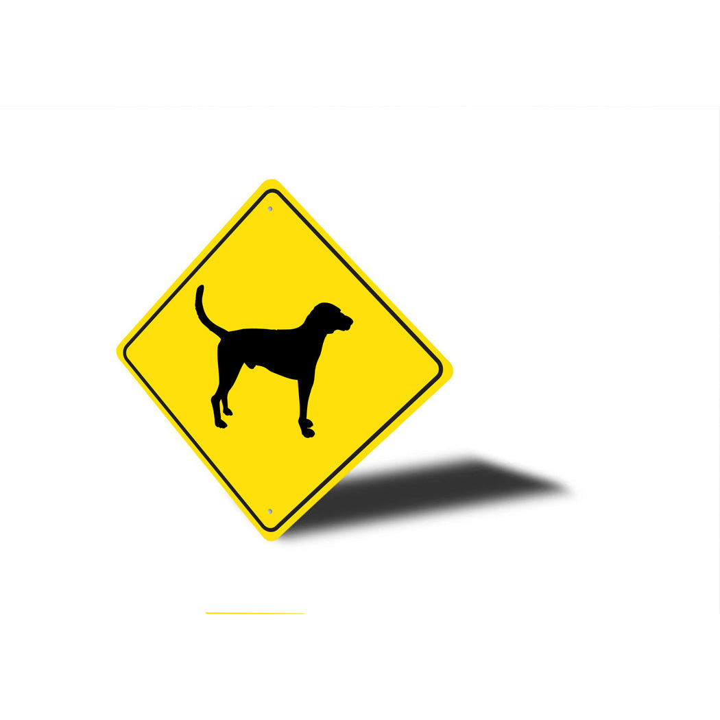 American Foxhound Dog Diamond Sign