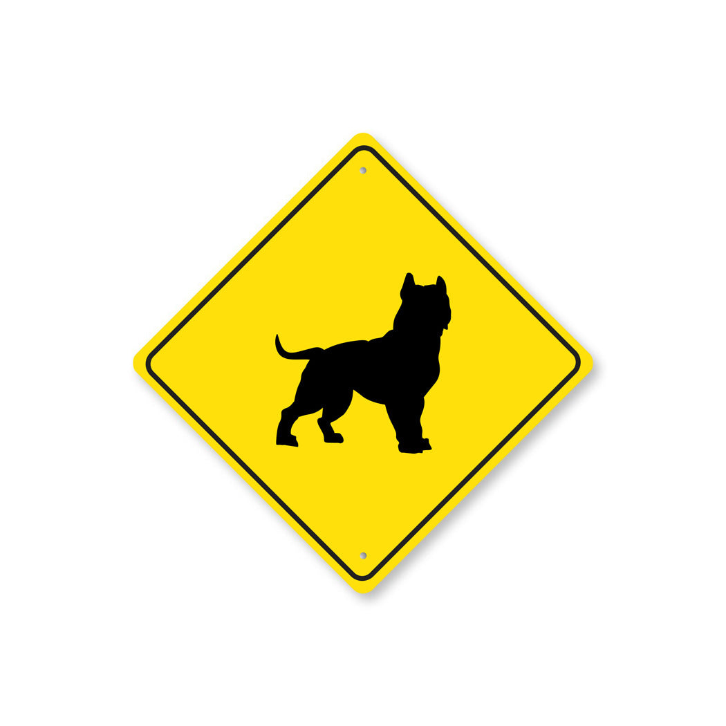 American Pit Bull Terrier Dog Diamond Sign