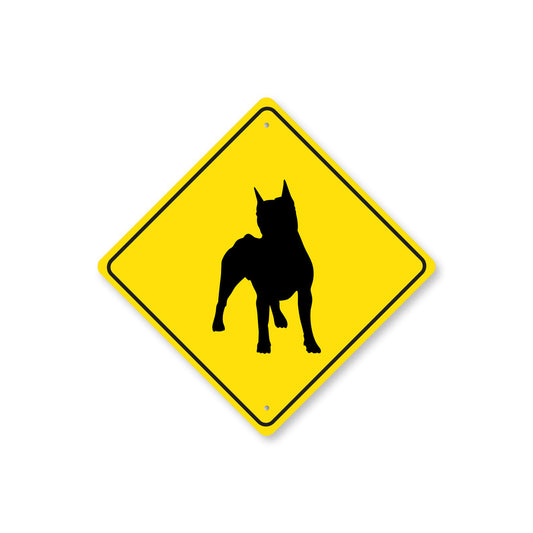 American Staffordshire Terrier Dog Diamond Sign