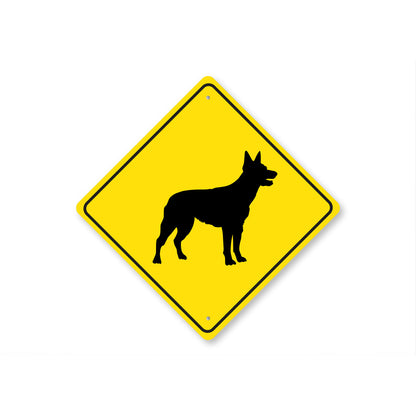 Australian Kelpie Dog Diamond Sign