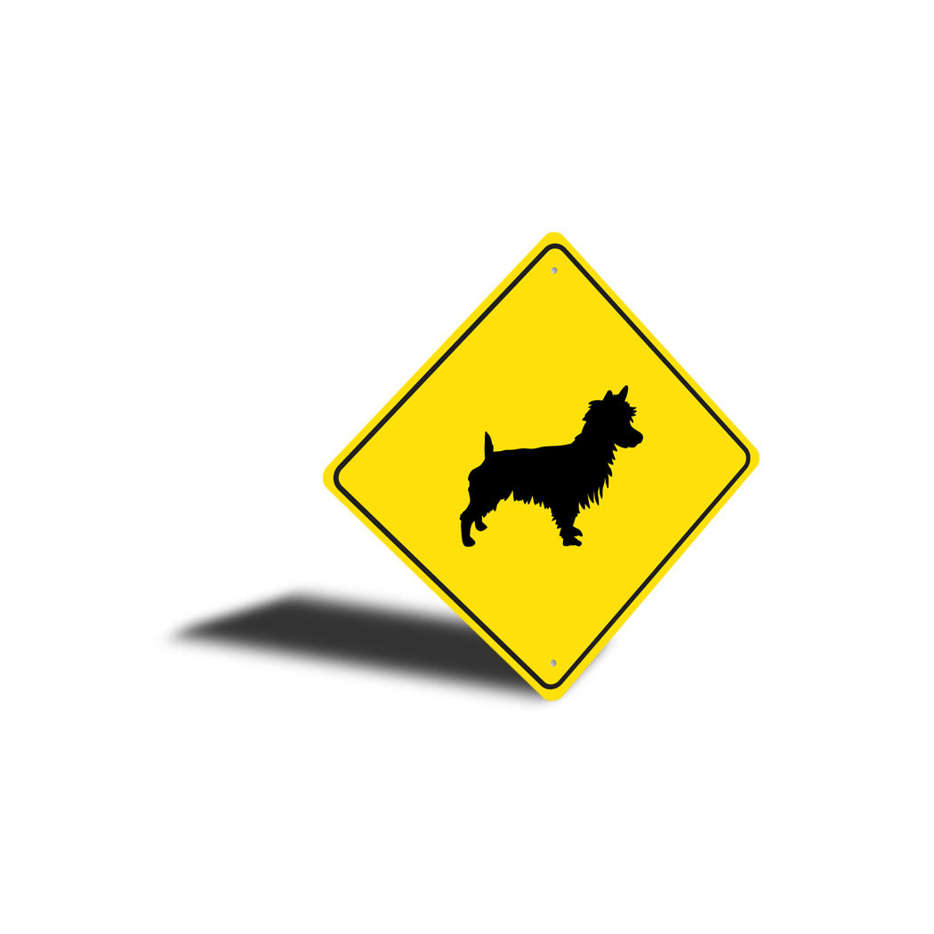 Australian Terrier Dog Diamond Sign