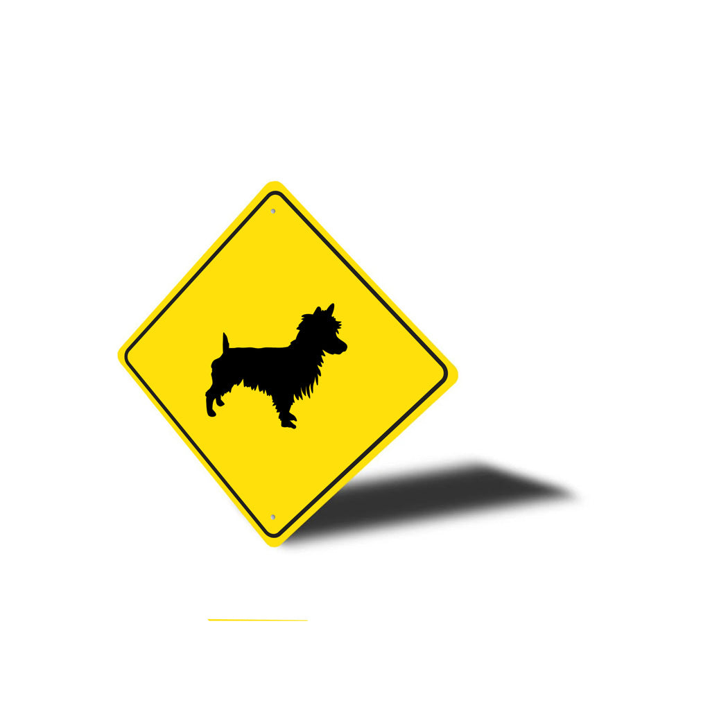 Australian Terrier Dog Diamond Sign