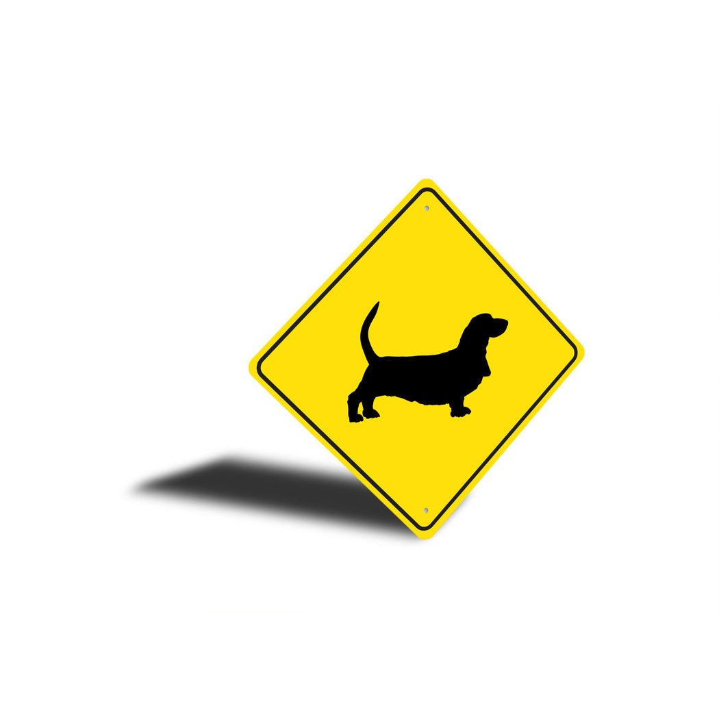 Basset Hound Dog Diamond Sign