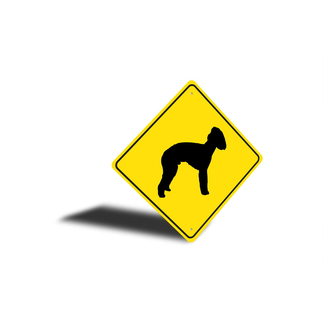 Bedlington Terrier Dog Diamond Sign