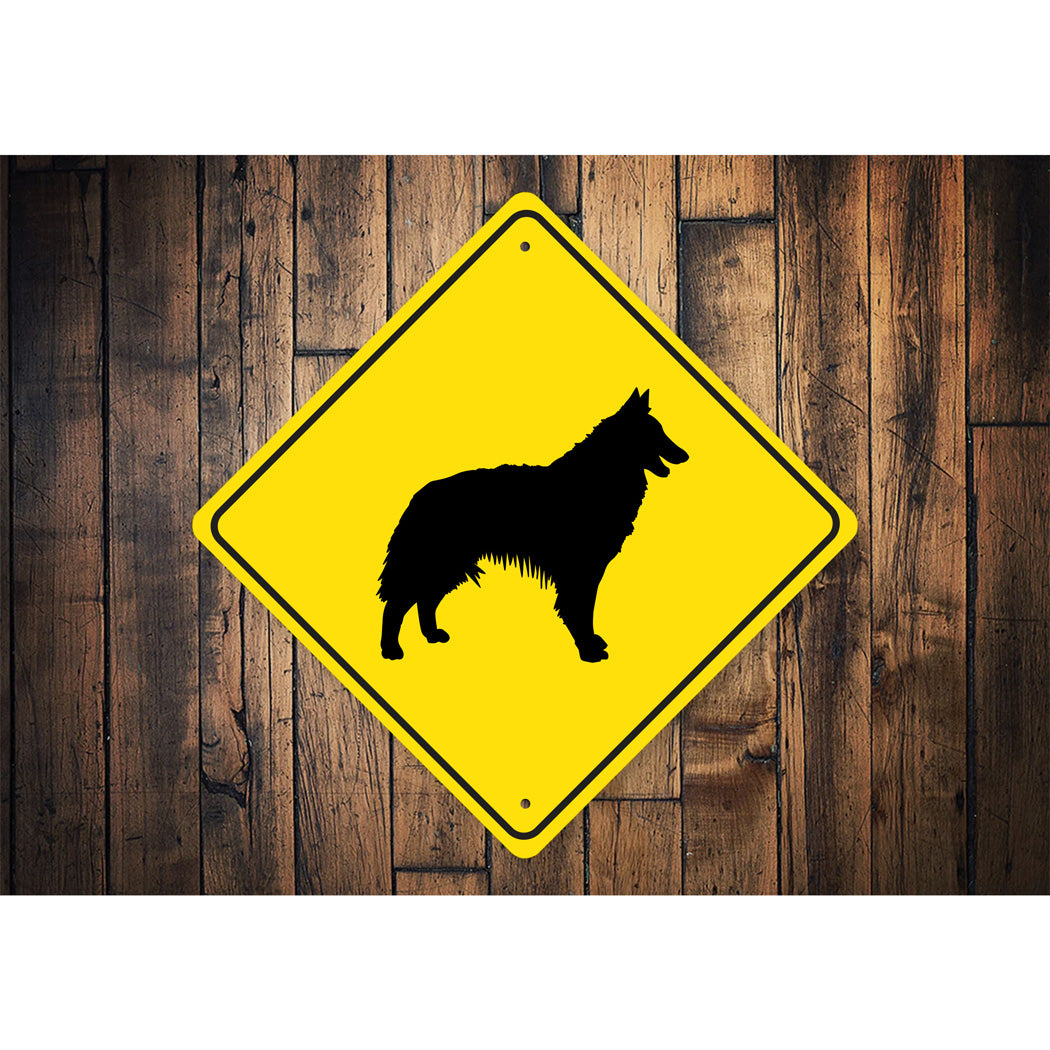 Belgian Tervuren Dog Diamond Sign