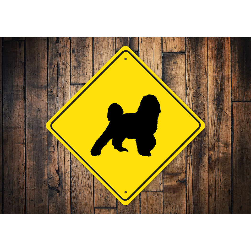 Bernedoodle Dog Diamond Sign