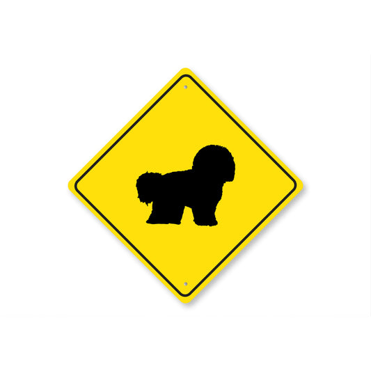 Bichon Frise Dog Diamond Sign