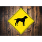 Black Mouth Cur Dog Diamond Sign