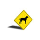 Black Mouth Cur Dog Diamond Sign