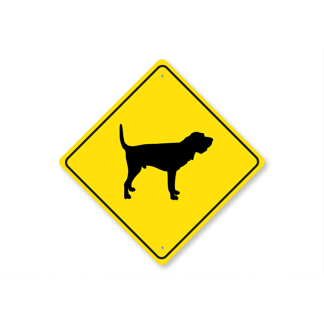 Bloodhound Dog Diamond Sign