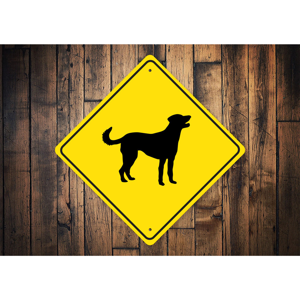 Blue Lacy Dog Diamond Sign