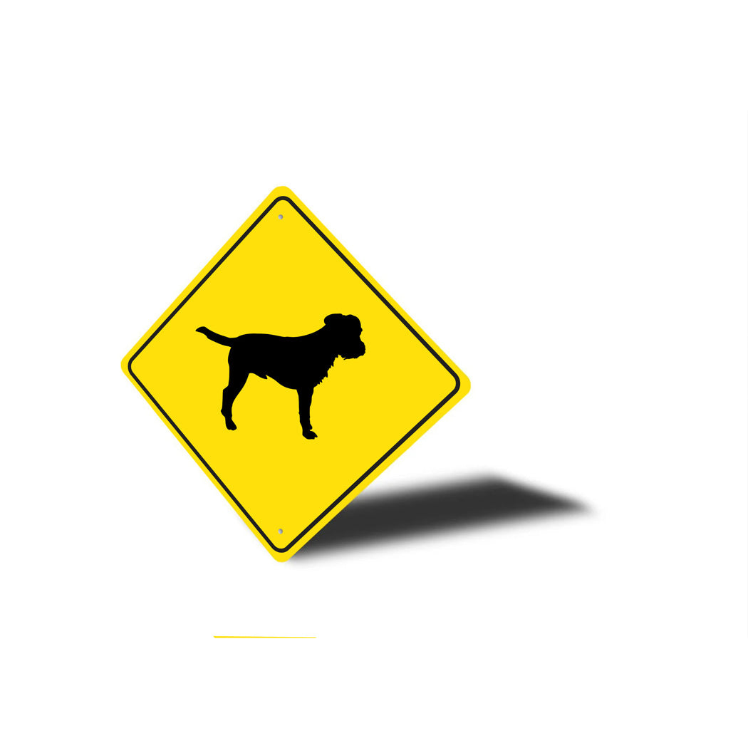 Border Terrier Dog Diamond Sign