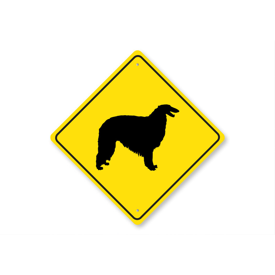 Borzoi Dog Diamond Sign