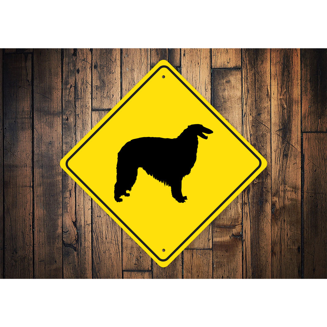 Borzoi Dog Diamond Sign