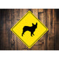 Boston Terrier Dog Diamond Sign